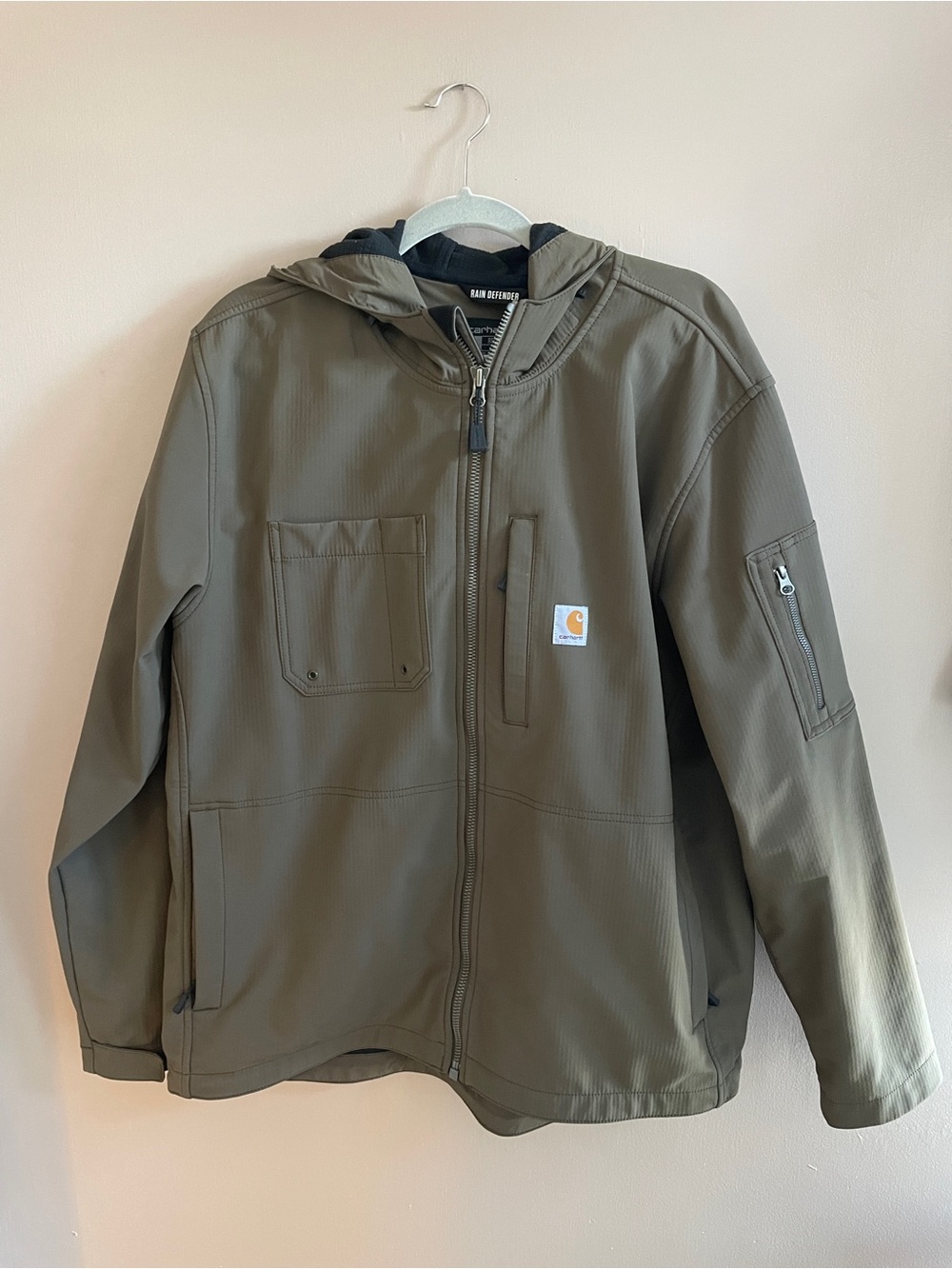 Carhartt Hooded Work Jacket with Chest Pockets